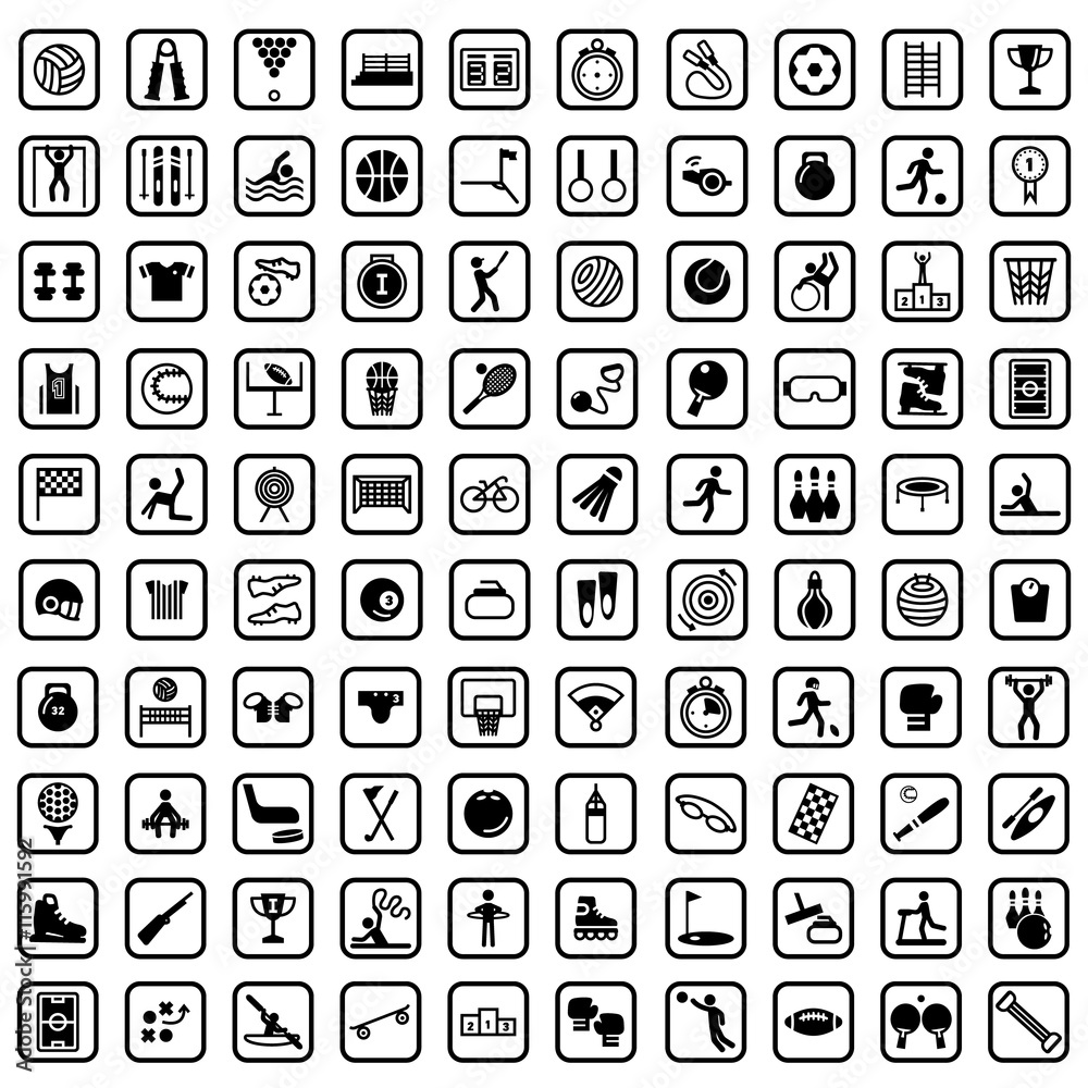 big sport icon set big sport icon set