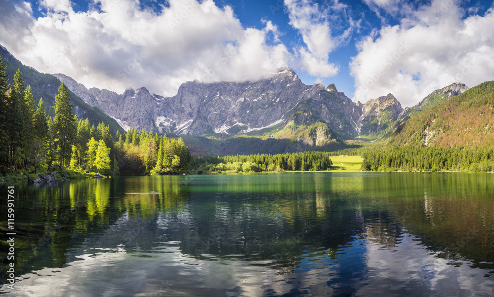 mountain lake in the Italian Alps