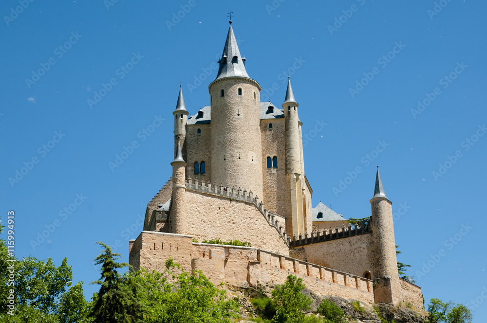 Alcazar of Segovia - Spain - obrazy, fototapety, plakaty 