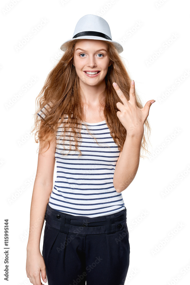 Hand counting - three fingers