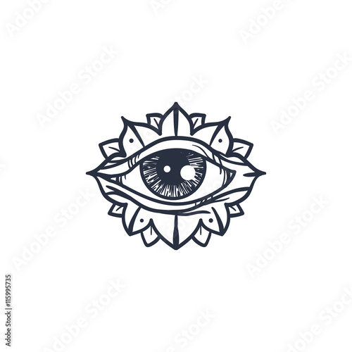 All Seeing Eye in Mandala