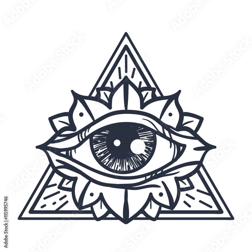 All Seeing Eye in Triangle