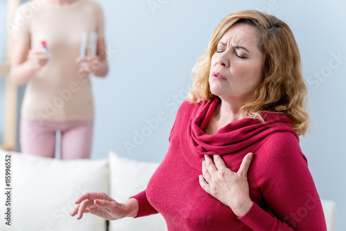 Mature lady suffers from heartache