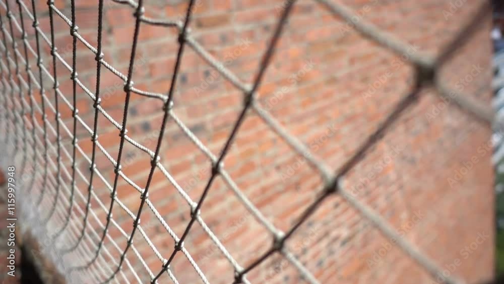 mesh fence close up
