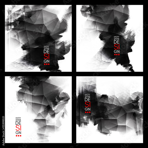 Abstract inkblot background.