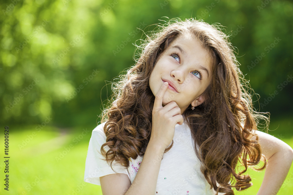 Portrait of a beautiful young little girl Portrait of a beautiful young little girl