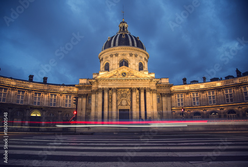Paris by night - Institut de France - Academie des Beaux-Arts photo
