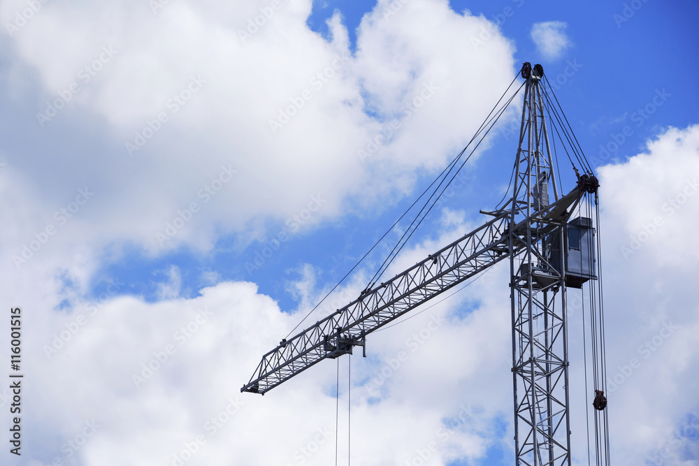 the construction crane