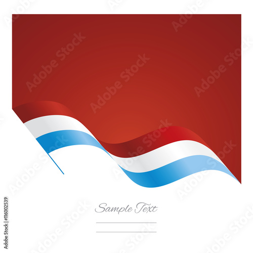 Free Download Luxembourg abstract wave flag ribbon vector background - GFXLoad