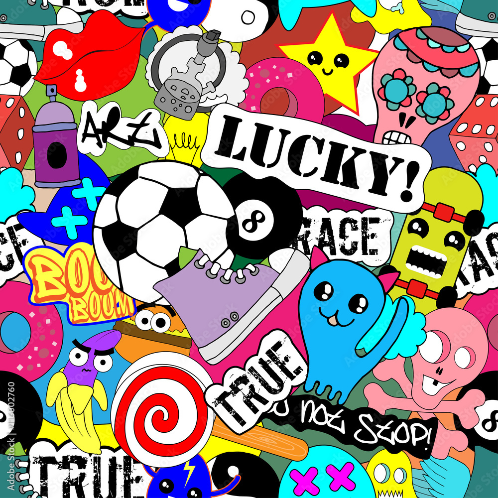 Obraz premium Colorful stickers