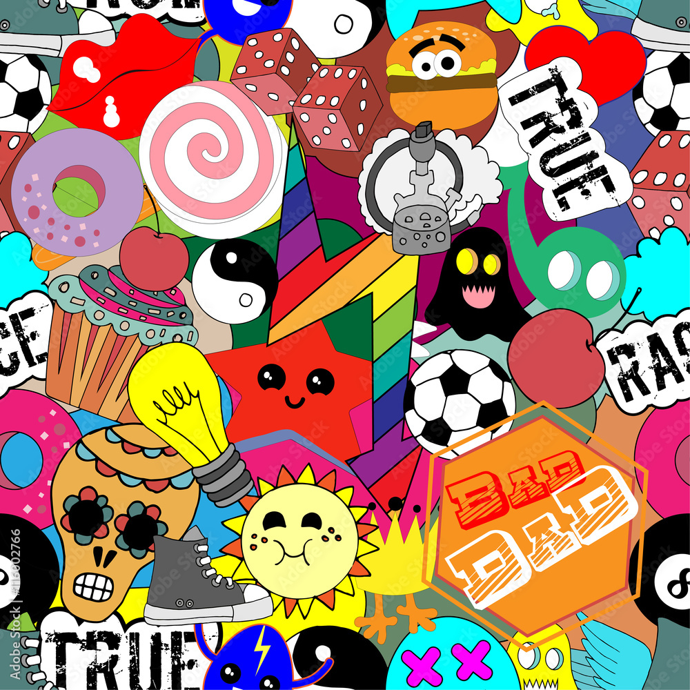 Fototapeta premium Colorful stickers