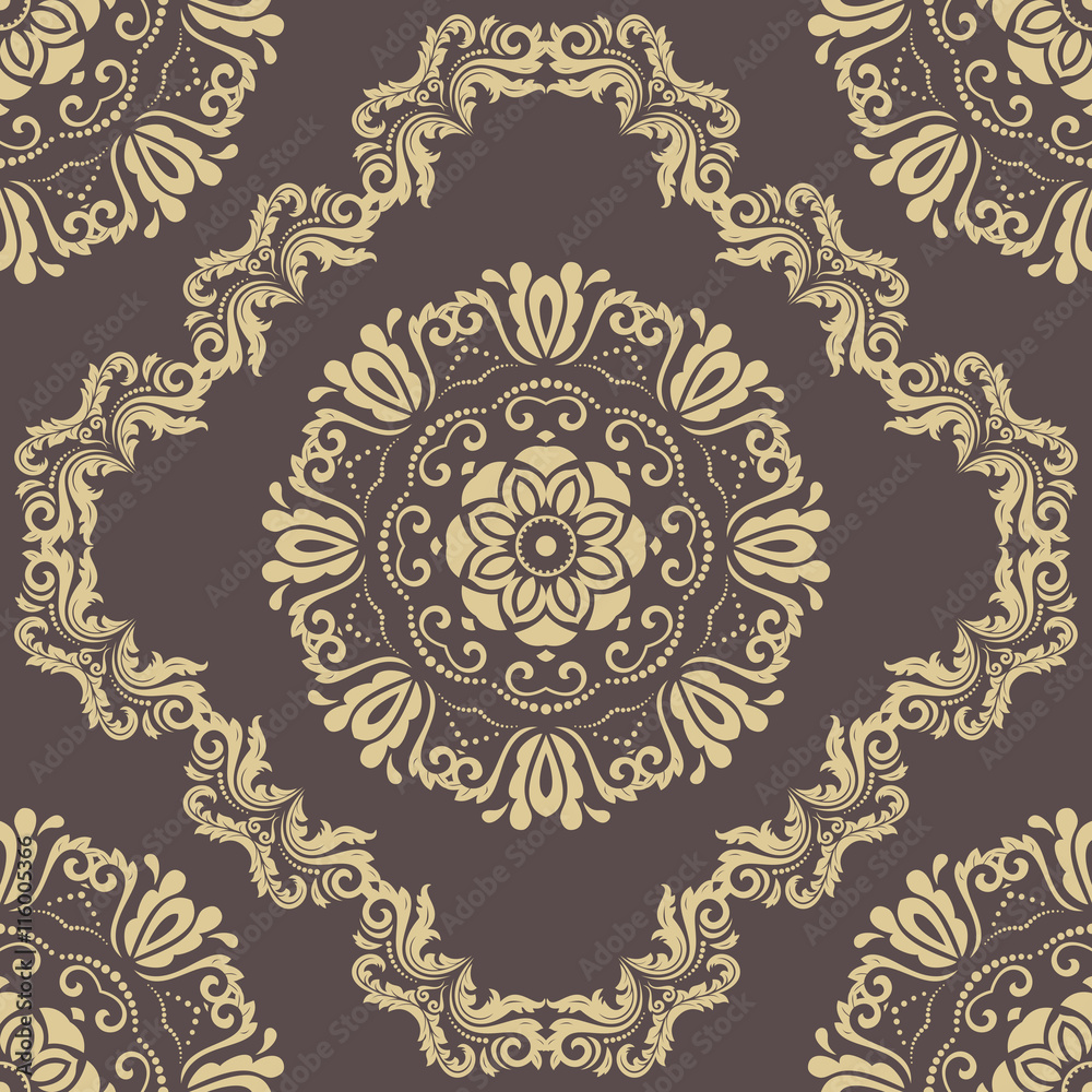 Seamless Vector Damask Pattern Seamless Vector Damask Pattern