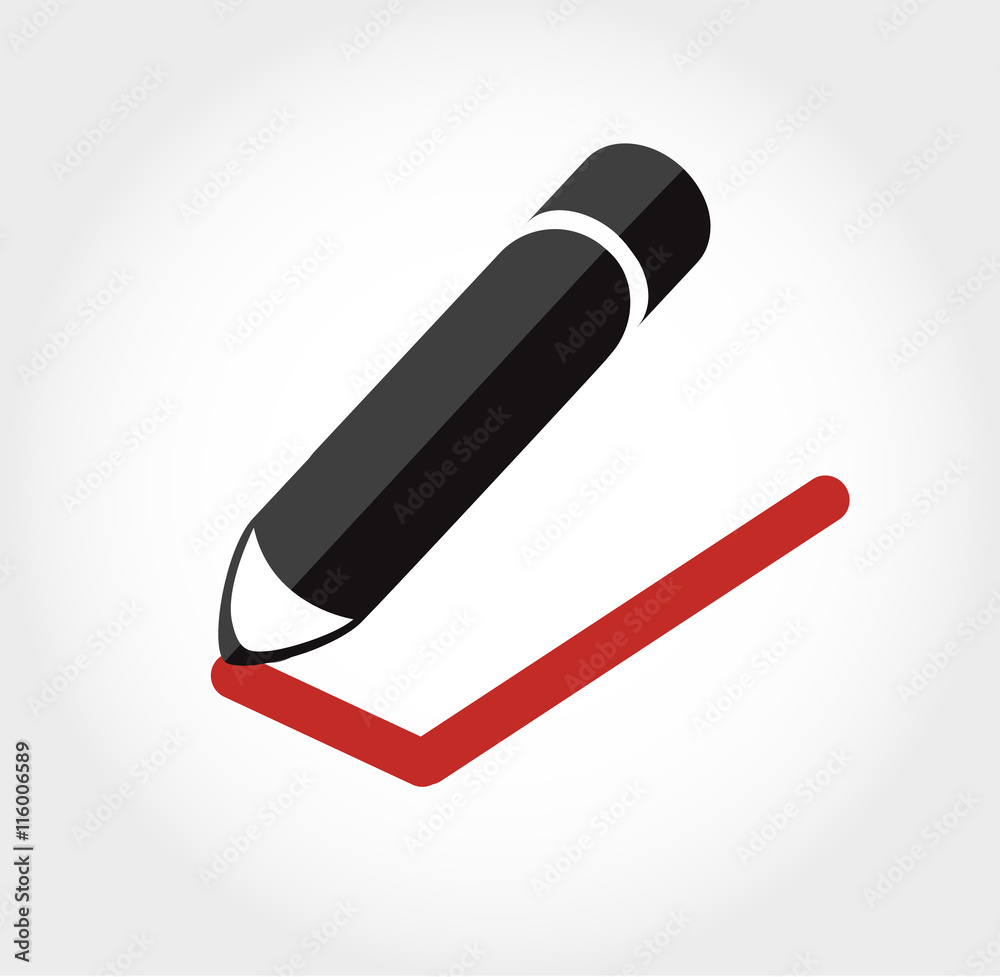 true / false icon vector , pencil writing true / false icon true / false icon vector , pencil writing true / false icon