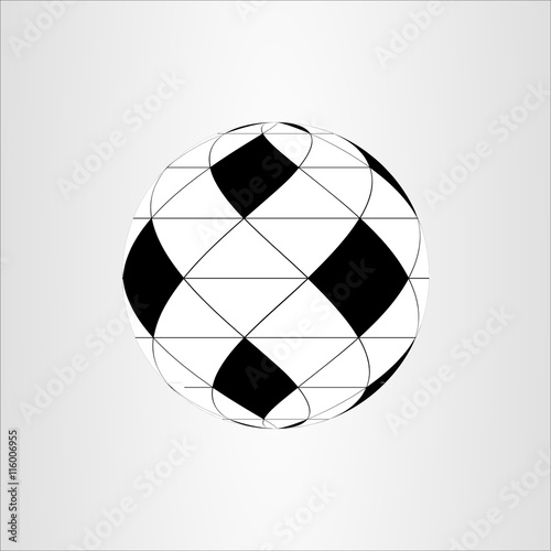 Simple style football / soccer ball. Vector illustration. EPS10