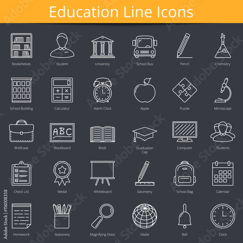 Ecucation Icons photo