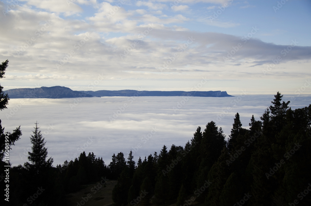 Obraz premium Mer de nuage et Vercors