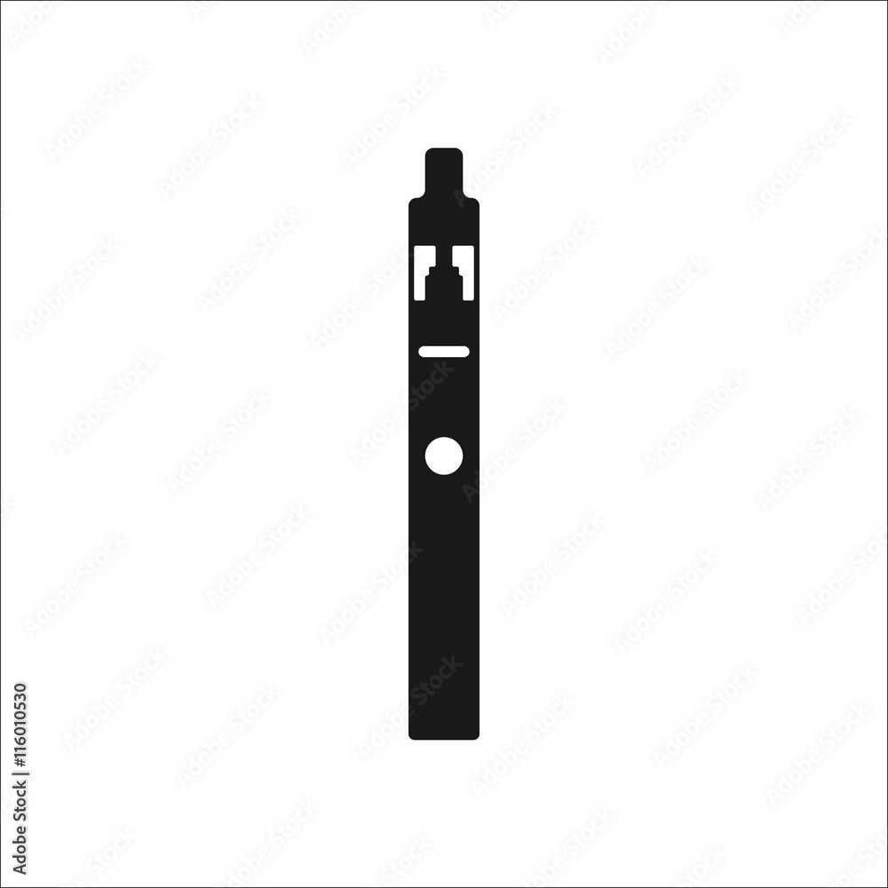 Electronic Cigarette simple icon on background Electronic Cigarette simple icon on background