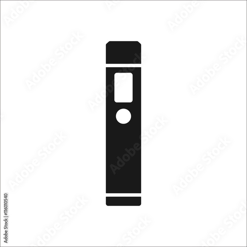 vaping kit mechanical mod simple icon on background