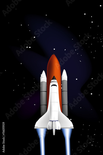 Rakete steigt auf