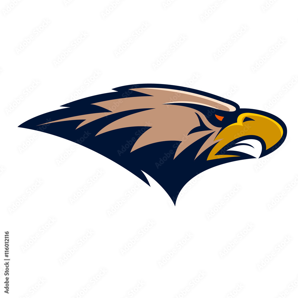 Fototapeta premium Eagle head. Sport team or club mascot.