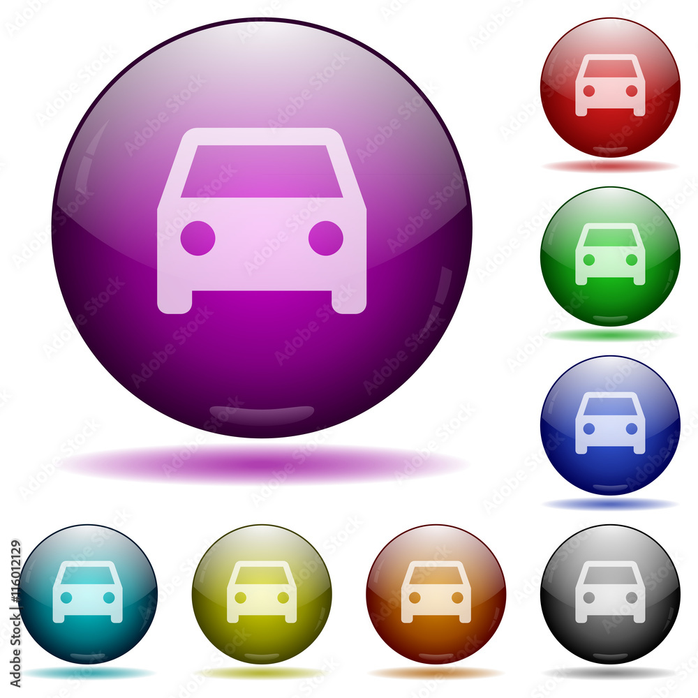 Car glass sphere buttons Car glass sphere buttons