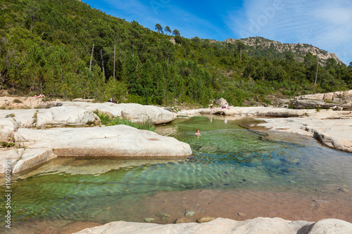 Cavu natural pool near Tagliu Rossu and Sainte Lucie in Corsica
