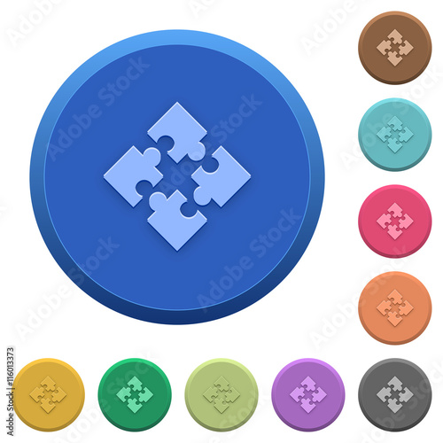 Embossed modules buttons