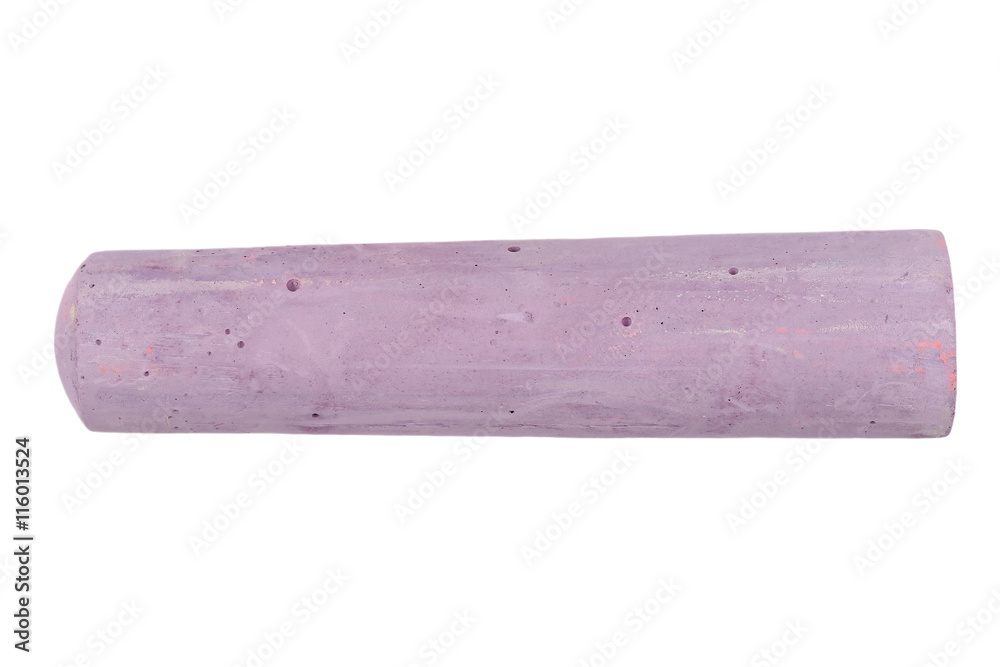 color chalks, violet, isolated on white, with clipping path color chalks, violet, isolated on white, with clipping path