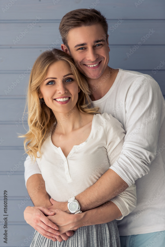 Fototapeta premium Beautiful young couple