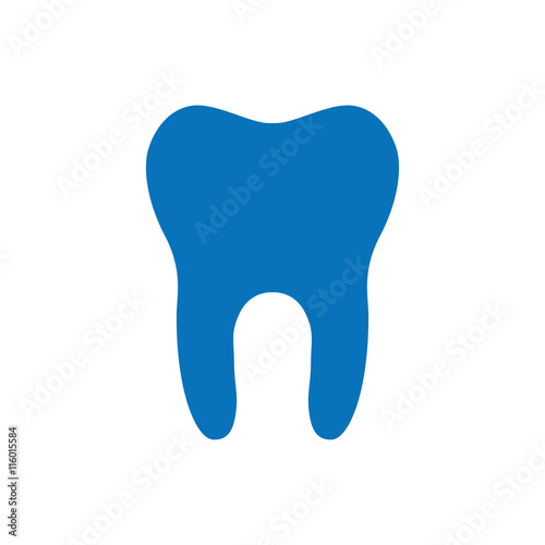 tooth icon on white background