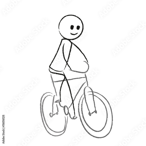 Person fährt Fahrrad