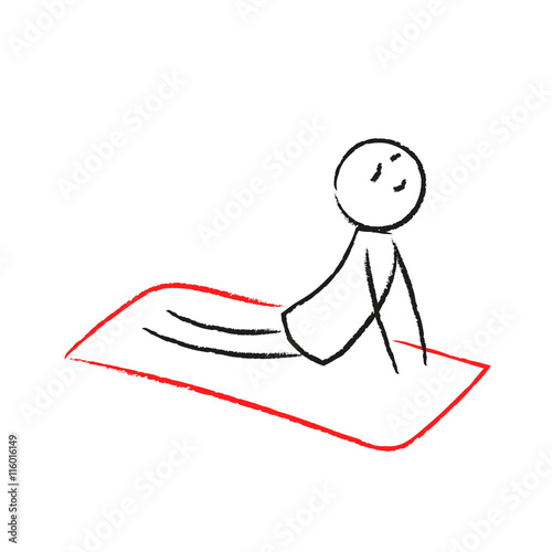 Person liegt auf Yogamatte