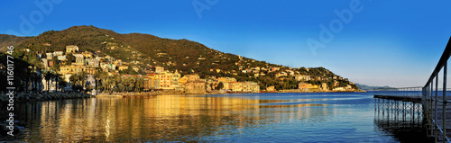 Panoramic view of Rapallo Resort on the Italian Riviera