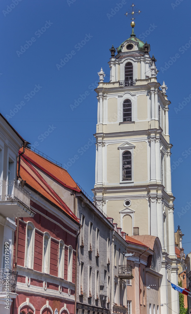 Bell tower of the St. John church in Vilnius