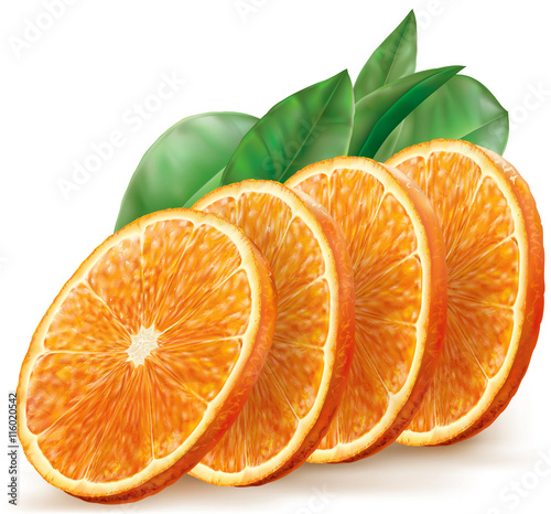 orange fruit slices