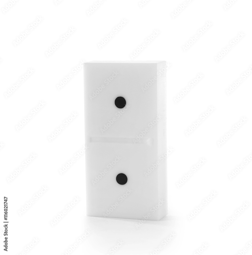 Domino, isolated on white Domino, isolated on white