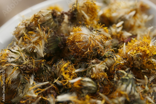 Photos Dried herbs close up