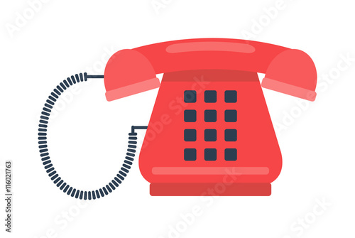 Old mobile phone retro vector illustration.
