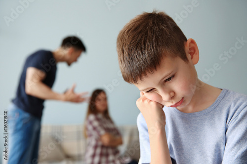 Family problems concept. Sa...