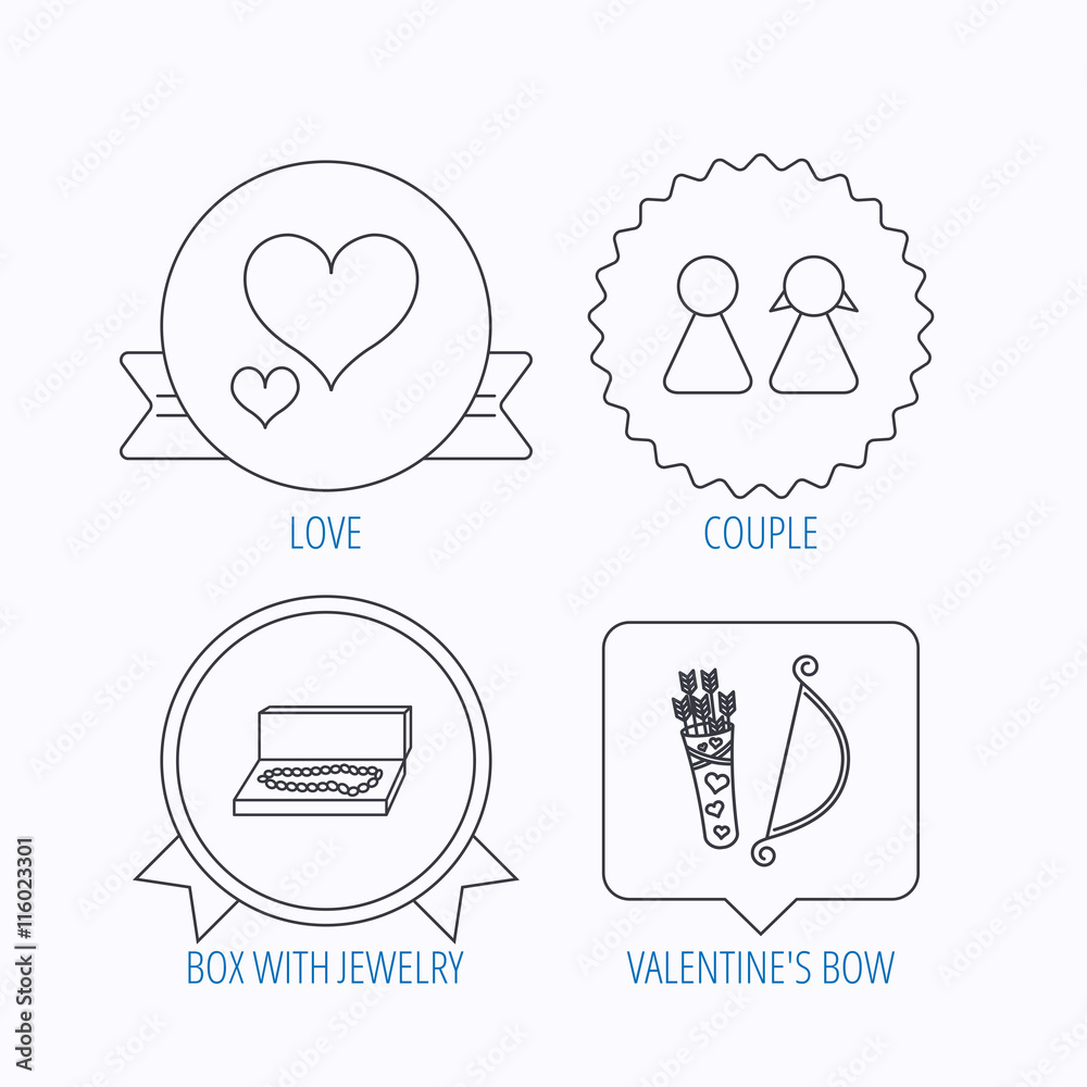 Love heart, jewelry and couple icons. Love heart, jewelry and couple icons.