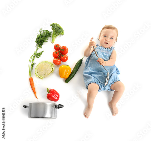 Cute baby girl with skimmer...