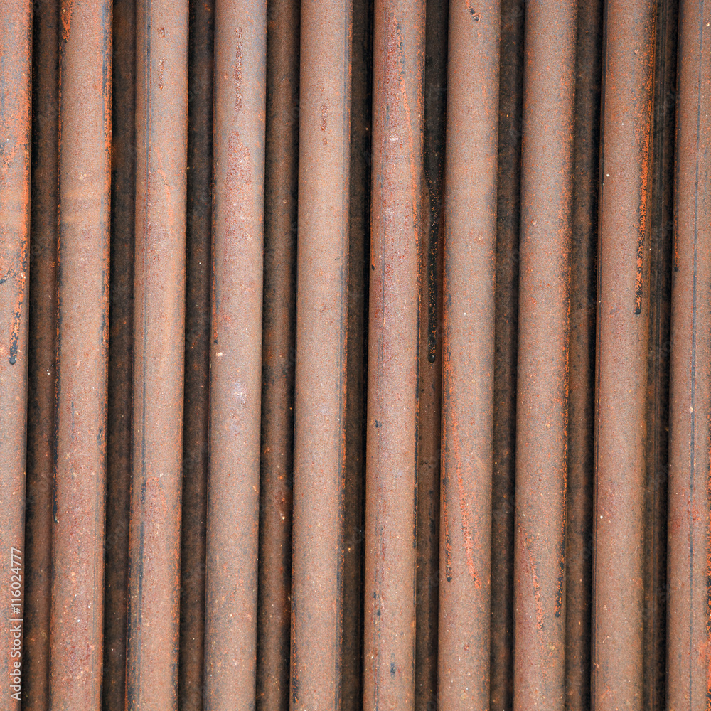 Rusty Iron fence