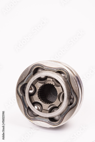 Isolated CV joint over white background
