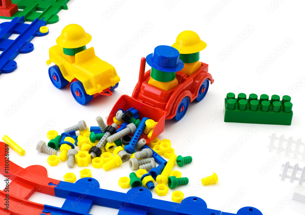 Fototapeta premium Laborer with box