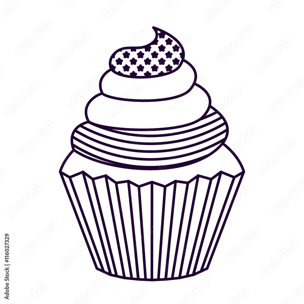 patriotic cupcake isolated icon design, vector illustration graphic patriotic cupcake isolated icon design, vector illustration graphic