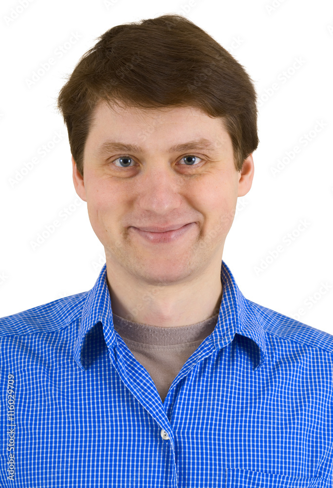 Portrait man smile a happy smile