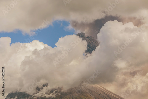 Tungurahua Volcano Is Located In The Cordillera Oriental Of Ecuador