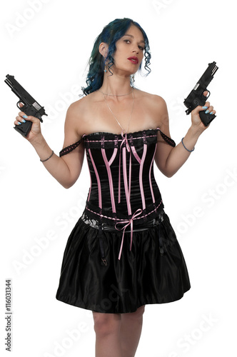 Woman with Pistols