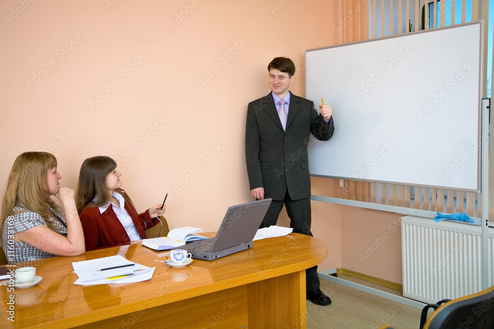 Young man to speak at a meeting Young man to speak at a meeting