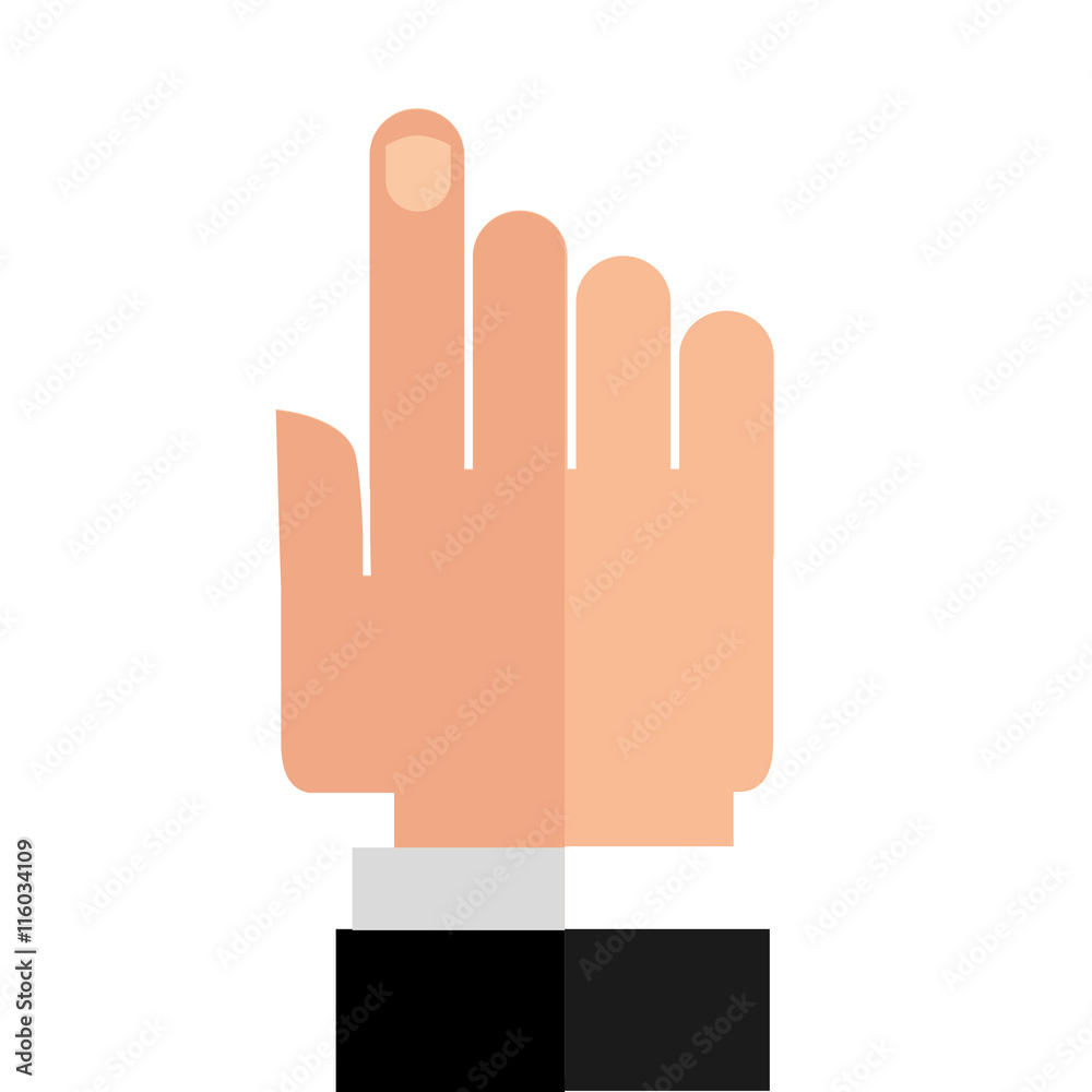 Obraz premium pointer hand icon